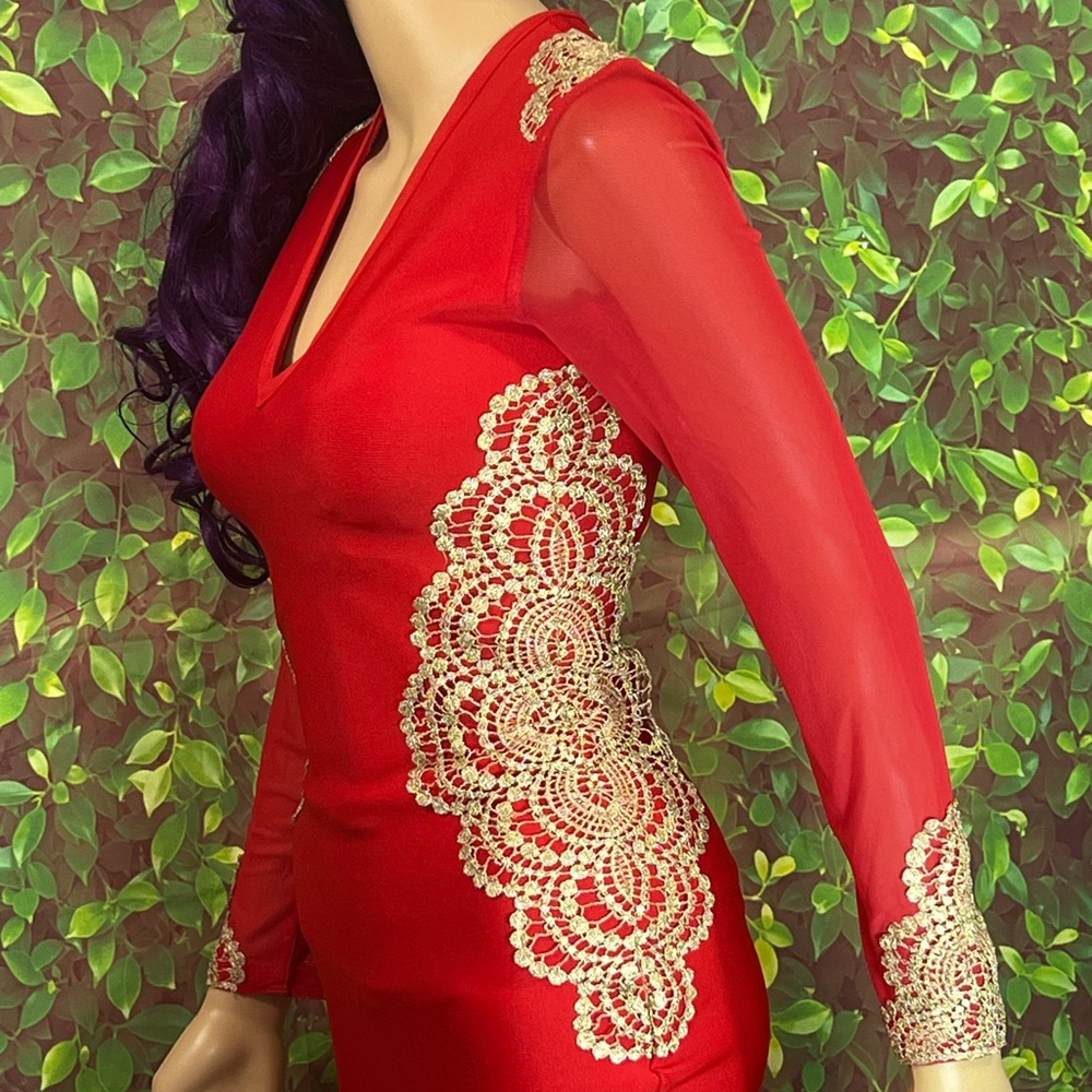 Adice Red Zip-Up Dress - Picture 2 of 15
